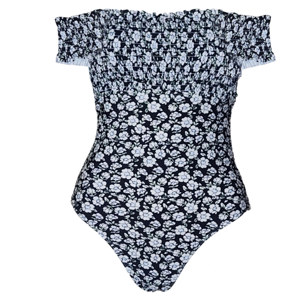 Xhilaration | Smocked Off the Shoulder One Piece